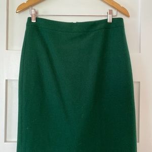 Wool pencil skirt